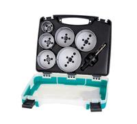 Coffret électricité 6 trépans WOLFCRAFT 5423000 Ø40 à 86 mm