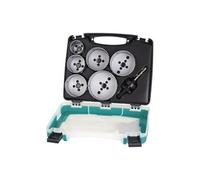 Wolfcraft Coffret trépans 5423000 Électricité – Diamètres 40, 54, 65, 68, 74, 86 mm – 8 pièces