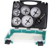 Coffret électricité Wolfcraft trépans + axe av. foret centre G