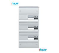 Hager Coffret électrique Gamma 3 rangées 39 modules Blanc