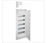 Coffret électrique à encastrer - Hager - Volta - 5 rangées - 12 modules - IP30