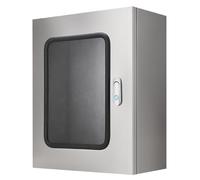 Coffret Electrique Acier Inoxydable 304, Étanche IP65 avec Serrure Et Fenêtre de Visualisation, Coffrets Électriques pour Usage Extérieur/Intérieur Panneau de Montage(50x70x20cm/20x28x8in)