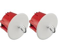 Coffret electrique - Boite encastrement - Raccord electrique - Cache boite electrique - Boitier electrique - Boite électrique - Boite Point De Centre Cloison Seche D67 Rouge (Lot de 2)