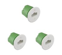 Coffret electrique - Boite encastrement - Raccord electrique - Cache boite electrique - Boitier electrique - Boite électrique - Boite D'Applique Maçonnerie Dcl Vert - Debflex - 718980 (Lot de 3)