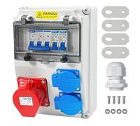 Coffret Électrique de Chantier Tableau Électrique 16A 230V 2x16A 1x32A IP54