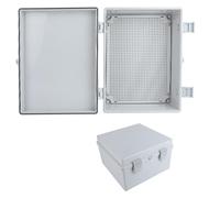 Coffret Electrique Électrique étanche IP67 avec Plaque Montage, Boitier Electrique Plastique ABS pour Projets Électriques(40x30x22cm/16x12x8.7in)