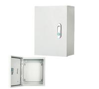 Coffret électrique en acier, boîte de jonction électrique, boîtier métallique étanche mural, boîtiers pour équipement électrique avec plaque de montage et serrure, pour intérieur/extérieur (A, 40 x