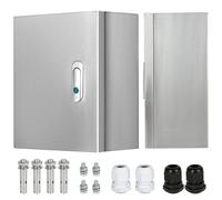 Coffret Électrique en Acier Inoxydable, 30X25X14CM Boite Etanche Electrique Exterieur, Boîtier Électrique avec Serrure Armoire De Rangement Extérieure pour Équipements Électroniques