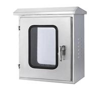 Coffret Electrique en Acier Inoxydable, Boite Derivation Etanche IP65 À Double Porte avec Plaque de Montage Isolante pour Projets Intérieurs et Extérieurs, Fenêtre Visible(60x80x25cm/24x31.5x10in)