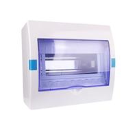 Coffret Electrique en Plastique, Boîte de Distribution Électrique pour Disjoncteur, Fixation Murale Intérieure avec Couvercle Transparent en Plastiquelectrique(Large)