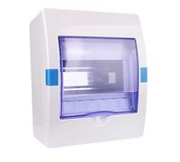 Coffret Electrique en Plastique, Boîte de Distribution Électrique pour Disjoncteur, Fixation Murale Intérieure avec Couvercle Transparent en Plastiquelectrique(Medium)