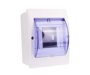 Coffret Electrique en Plastique, Boîte de Distribution Électrique pour Disjoncteur, Fixation Murale Intérieure avec Couvercle Transparent en Plastiquelectrique(Small)