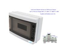 Coffret électrique étanche 36 modules saillie IP65 + borniers de terre + 40 PE