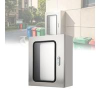 coffret electrique etanche Boîte De Jonction Électrique En Acier Inoxydable 304, 20x20x12 35x30x20 Cm/armoire Électrique Extérieure/intérieure Avec Fenêtre(B-H 35 CM L 30 CM W 15 CM)