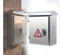 coffret electrique etanche Boîte Électrique En Acier Inoxydable 304 Pour Stations De Base De Communication, Boîtier De Boîte De Jonction Anti-poussière(L 30 CM W 18 CM H 40 CM)