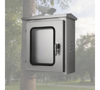 coffret electrique etanche Boîtier En Acier Inoxydable 304 Avec Fenêtre Visible/boîte Électrique Étanche Pour Avec Plaque De Montage/boîte Jonction Électrique(B-H 50 CM L 30 CM W 15 CM)
