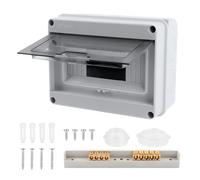 Coffret Electrique Etanche,Coffret Electrique Etanche Exterieur IP65,Terminaux et Rails Intégrés Boîte à Fusibles Distributeur en Saillie,pour l'extérieur, Industriels, Postes de Charge