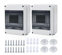 Coffret Electrique Etanche Exterieur: 2 Pièces Boîte Etanche Electrique Exterieur IP65, Tableau Electrique 1 Rangée Etanche 5 Modules, Boîtier Electrique, Tableau Electrique Etanche pour Disjoncteur