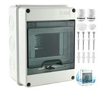 Coffret Electrique Etanche Exterieur 5 Modules Ip65, Boitier Electrique pour le Disjoncteur, Matériau d'Abs Étanche et Poussière, Coffret Electrique pour le Jardin Ou les Zones Extérieures