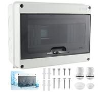 Coffret Electrique Etanche Exterieur 8 Modules Ip65, Boitier Electrique pour le Disjoncteur, Matériau d'Abs Étanche et Poussière, Coffret Electrique pour le Jardin Ou les Zones Extérieures