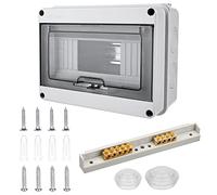 Coffret Electrique Etanche Exterieur: Boîte Etanche Electrique Exterieur IP65, Tableau Electrique 1 Rangée Etanche 8 Modules, Boîtier Electrique, Tableau Electrique Etanche Pour Disjoncteur Mural