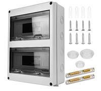 Coffret Electrique Etanche Exterieur: Boîte Etanche Electrique Exterieur IP65, Tableau Electrique 2 Rangées Etanche, Boîtier Electrique, Tableau Electrique Etanche Pour Disjoncteur Mural (24 Modules)