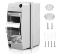 Coffret Electrique Etanche Exterieur Boîtier: Boîte Etanche Electrique Exterieur IP65, Tableau Electrique 1 Rangée, Boîtier Electrique Etanche, Coffret Electrique 2 Modules Pour Disjoncteur Mural