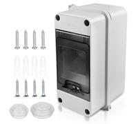 Coffret Electrique Etanche Exterieur Boîtier: Boîte Etanche Electrique Exterieur IP65, Tableau Electrique 1 Rangée, Boîtier Electrique Etanche, Coffret Electrique 3 Modules Pour Disjoncteur Mural