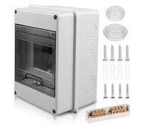 Coffret Electrique Etanche Exterieur Boîtier: Boîte Etanche Electrique Exterieur IP65, Tableau Electrique 1 Rangée, Boîtier Electrique Etanche, Coffret Electrique 5 Modules Pour Disjoncteur Mural