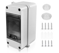 Coffret Electrique Etanche Exterieur Boîtier: Boîte Etanche Electrique Exterieur IP65, Tableau Electrique 1 Rangée, Boîtier Electrique Etanche, Coffret Electrique 3 Modules Pour Disjoncteur Mural