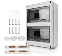 Coffret Electrique Etanche Exterieur Boîtier: Boîte Etanche Electrique Exterieur IP65, Tableau Electrique 2 Rangées, Boîtier Electrique Etanche, Coffret Electrique 24 Modules Pour Disjoncteur Mural