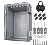 Coffret Electrique Etanche Exterieur, Boitier Etanche IP65, Boite Multiprise ABS, Coffret éLectrique Avec Serrure, Boite de Derivation Durable pour L'IntéRieur et L'ExtéRieur (300 * 200 * 170 mm)