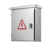 Coffret Electrique Etanche Exterieur IP65, Boitier Electrique en Acier Inoxydable 304 avec Porte Verrouillable, Plaque de Montage et Ventilation(50 * 60 * 20cm/20 * 24 * 8in)