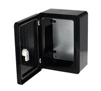 Coffret Électrique Étanche IP65 280x210x130 mm Noir - Boîtier de Distribution Électrique en ABS avec Plaque de Montage Galvanisée - Installation Murale pour Extérieur, Garage, Atelier - Horoz Electric