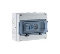 Zenitech - Coffret électrique étanche IP65 8 modules équipé + accessoires