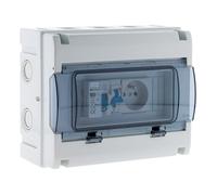 Coffret électrique étanche IP65 8 modules équipé + accessoires - Zenitech