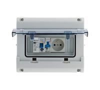 Coffret électrique étanche IP65 8 modules équipé + accessoires - Zenitech