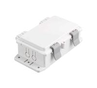 Coffret Electrique Étanche IP66, Boite Etanche Electrique Exterieur en Plastique ABS, Couvercle Gris avec Loquet, pour Projets de Bricolage(19x28x9cm/7.5x11x3.5in)