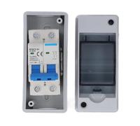 Coffret Electrique Etanche,Tableau Electrique Interrupteur de déconnexion CC 40 A, couvercle protection transparent, disjoncteur miniature avec boîtier distribution 1000 V