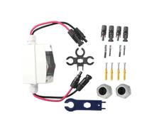 Coffret Electrique Etanche,Tableau Electrique Interrupteur de déconnexion de panneau solaire 32 A 500 V CC, disjoncteur miniature for panneaux photovoltaïques extérieurs(HA-4With Surge Prote)