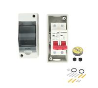 Coffret Electrique Etanche,Tableau Electrique Interrupteur de déconnexion solaire PV 16A 20A 32A 40A 63A isolateur circuit photovoltaïque boîtier disjoncteur miniature for camping DC 500 V(32A)