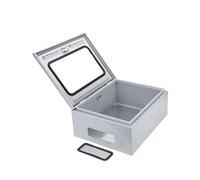 Coffret électrique extérieur, avec hublot, étanche à l'eau et à la poussière, boîtier de projet électrique universel avec serrure et plaque de montage(15.7x12x10in/40x30x25cm)