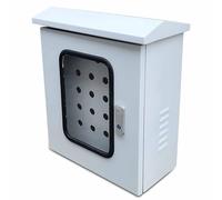 Coffret Electrique Extérieure, Boite Derivation Etanche à Double Porte, Boite Etanche Electrique Exterieur IP65 avec Plaque de Montage et Serrure, Fenêtre de Visualisation(70x50x25cm/28X20X10in)