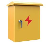 Coffret Electrique Jaune, Coffret Electrique Etanche aux Intempéries, Boîtier de Projet Mural pour Électronique avec Plaque de Montage Isolante(60x80x20cm/20x31x8in)
