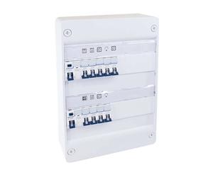 Coffret électrique monté-câblé 26 modules Top Chantier - 2 rangées - pour logements T1/T2 - 19422