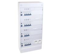 Coffret électrique monté-câblé 52 modules Evolution - 4 rangées - pour logements T4/T5 - EUROHM - 19441