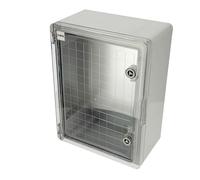 Coffret Électrique Mural Étanche IP65 400x300x170 mm - Boîtier de Distribution ABS avec Porte Transparente et Plaque de Montage Galvanisée - Installation Intérieure et Extérieure - Horoz Electric