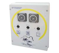 coffret electrique pour filtration + 1 projecteur 100w + balai - detfb 1 p100d - wa conception