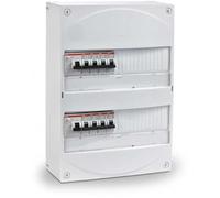Coffret électrique prééquipé 2 rangées 26 modules - disjoncteurs 10A à 32A - ABB
