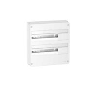 Schneider Electric – Coffret électrique RESI9 – 18 modules, 2 rangées – Plastique blanc